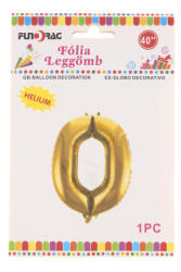 Fundrag fóliás szám lufi 40in, arany-0