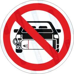  Gázüzemű gépjármű tilos piktogram matrica : Tábla-matrica mérete - 200 x 200 mm, Tábla-matrica típusa - matrica