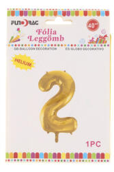 Fundrag fóliás szám lufi 40in, arany-2