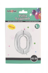 Fundrag fóliás lufi 40in, ezüst-0