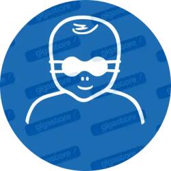  Csecsemőre szemvédő kötelező piktogram matrica M025 : Tábla-matrica mérete - 200 x 200 mm, Tábla-matrica típusa - matrica