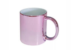 Egyedi metál rózsaszín bögre