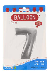  Fóliás lufi szám Ante 16 inch ezüst - 7