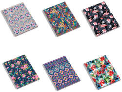 Ambar Moonflower spirálfüzet A/5 kockás 120 lapos