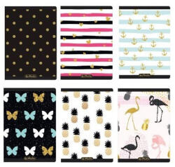 Herlitz Füzet A5 kockás 60lap Glamour