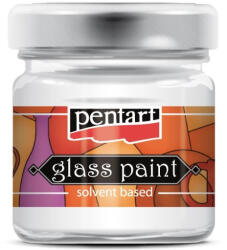 Pentart ecsetes üvegfesték 30ml fehér