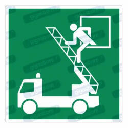  Mentési ablak piktogram matrica E017 : Tábla-matrica mérete - 200 x 200 mm, Tábla-matrica típusa - matrica