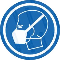  Maszk használata kötelező piktogram matrica : Tábla-matrica mérete - 50 x 50 mm (4db), Tábla-matrica típusa - matrica