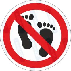  Rálépni tilos piktogram matrica : Tábla-matrica mérete - 50 x 50 mm (4db), Tábla-matrica típusa - matrica