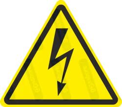  Áramütés veszéyle piktogram matrica : Tábla-matrica mérete - 50 x 44 mm (4db), Tábla-matrica típusa - matrica
