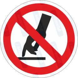  Érinteni - hozzányúlni tilos piktogram matrica : Tábla-matrica mérete - 50 x 50 mm (4db), Tábla-matrica típusa - matrica