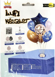  Lufi készlet asztali Boldog szülinapotl kék-arany csillag