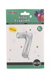 Fundrag fóliás lufi 40in, ezüst-7