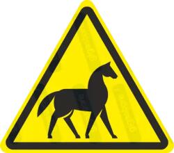  Nagytestű állat veszélye piktogram matrica : Tábla-matrica mérete - 200 x 175 mm, Tábla-matrica típusa - matrica