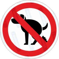  Nem kutya wc piktogram matrica : Tábla-matrica mérete - 200 x 200 mm, Tábla-matrica típusa - matrica