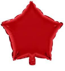 Fóliás lufi 46cm csillag piros