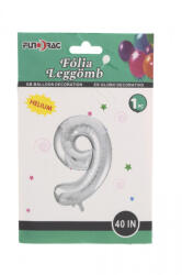 Fundrag fóliás lufi 40in, ezüst-9