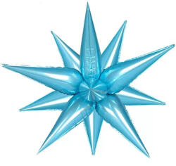 Fundrag fóliás fuli, 65 cm, kék színű, csillag formájú