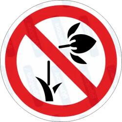  Virágot letépni - leszakítani tilos piktogram matrica : Tábla-matrica mérete - 50 x 50 mm (4db), Tábla-matrica típusa - matrica