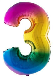 Fundrag fóliás lufi 40in, szivárványos-3