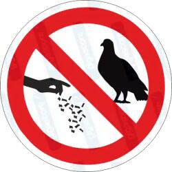  Madarakat etetni tilos piktogram matrica : Tábla-matrica mérete - 50 x 50 mm (4db), Tábla-matrica típusa - matrica