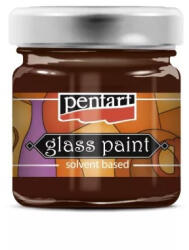 Pentart ecsetes üvegfesték 30ml narancs