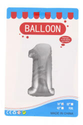  Fóliás lufi szám Ante 16 inch ezüst - 1