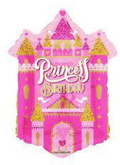 Fundrag fóliás lufi, lila princess 51cm