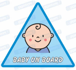  Baby on board fius matrica : Tábla-matrica mérete - 100 x 100 mm, Tábla-matrica típusa - matrica