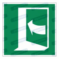  Ajtó balról tolásra nyílik piktogram matrica E022 : Tábla-matrica mérete - 200 x 200 mm, Tábla-matrica típusa - matrica