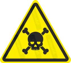  Méreg veszélye piktogram matrica : Tábla-matrica mérete - 50 x 44 mm (4db), Tábla-matrica típusa - matrica