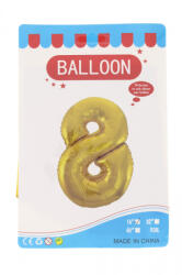  Fóliás lufi szám Ante 16 inch arany - 8