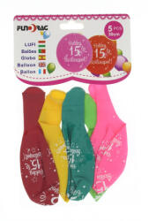 Fundrag latex lufi "boldog 15. szülinapot! " 5db/cs