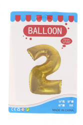  Fóliás lufi szám Ante 16 inch arany - 2