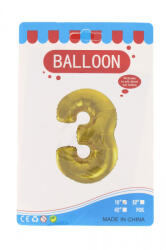  Fóliás lufi szám Ante 16 inch arany - 3