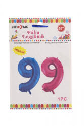 Fundrag fóliás lufi 40in, kék-9