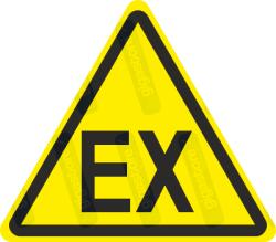  Robbanás veszélye piktogram matrica : Tábla-matrica mérete - 50 x 44 mm (4db), Tábla-matrica típusa - matrica