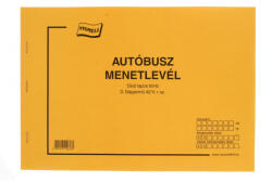 Nyomell autóbusz menetlevél A/4 D. 42/V. r. sz. 50X2