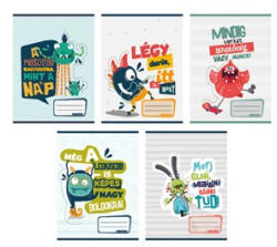 Füzet A4 Vonalas Monsters