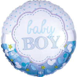  Fólia lufi 45cm baba fiús