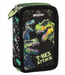 DERFORM T-Rex Attack 3 emeletes töltött tolltartó (DFM-PWTDN20)