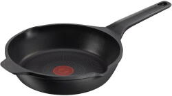 Tefal Tigaie Tefal Robusto, 26 cm, inductie, invelis antiaderent din titan, aluminiu turnat, indicator Thermo-Signal, margini turnare, maner lateral integrat, negru (3168430333895)