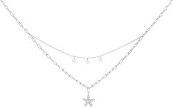 Preciosa Colier dublu din argint cu zirconiu cubic Glow 5366 00