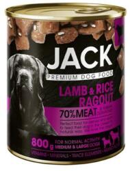 Jack kutya konzerv ragu bárány-rizs 800g - kutyakajas