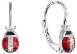 Evolution Group - Pavona Gyönyörű ezüst fülbevaló Katicabogár cirkónium kövekkel 11534.1