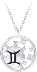 Preciosa Ezüst nyaklánc cseh kristállyal Ikrek Sparkling Zodiac 6150 86 (lánc, medál)