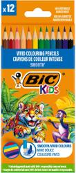 BIC Evolution Smooth fa színes ceruzák, különböző színekben, 12 darabos csomag