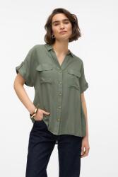 VERO MODA Vero Moda, Rövid ujjú csíkos ing, Khaki, S (10310139-LAUREL-WREATH-S)
