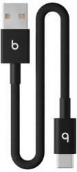 Beats Audio Cablu de date Apple Beats USB-A la USB-C, 20 cm (Negru) (MEQL4EE/A)