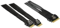 Inter-Tech (SFF-8654 8i) Slim SAS to 2x (SFF-8654 4i) Slim SAS, 0, 7 m (88885662)